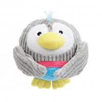 EBI Игрушка для собак мягкая "Птица", серая, 13х13.5cм