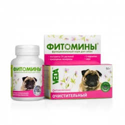 Фитомины очистительные для собак, 50г